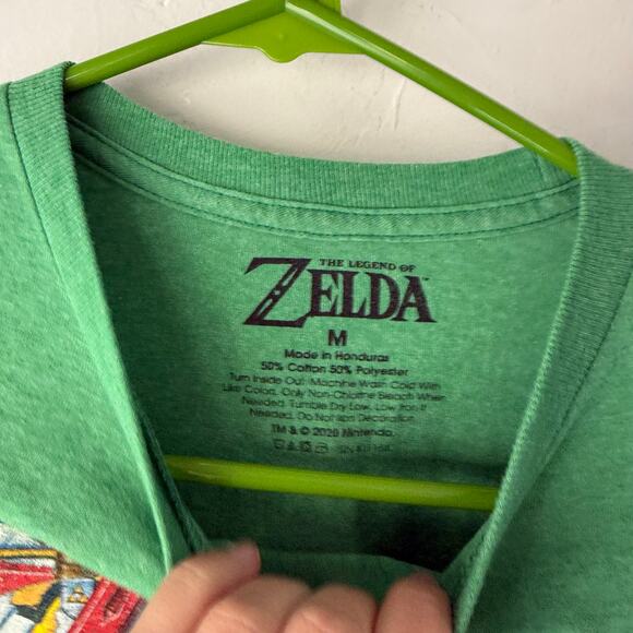 The Legend Of Zelda Size Medium Green Gamer Fantasy Short Sleeve T Shirt - Picture 4 of 7